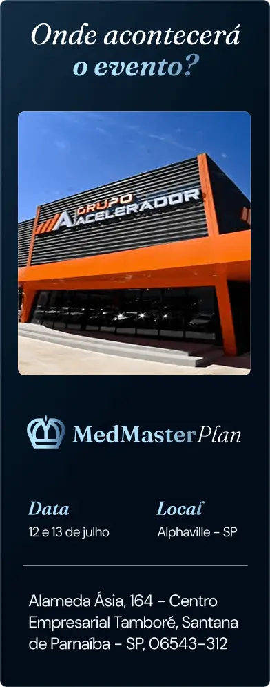 MedMasterPlan - 18 e 19 de outubro - Alphaville SP